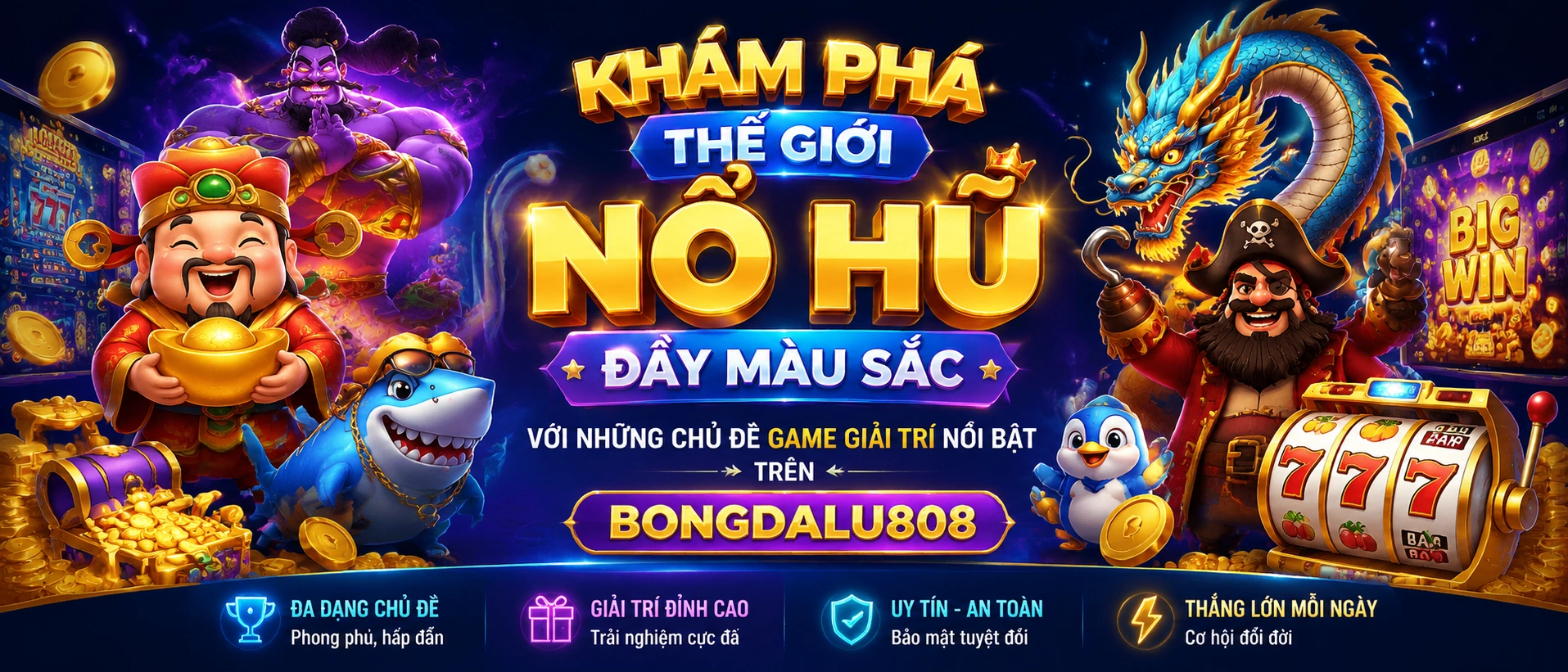 Giao diện Nổ Hũ bongdalu808 trên thiết bị di động