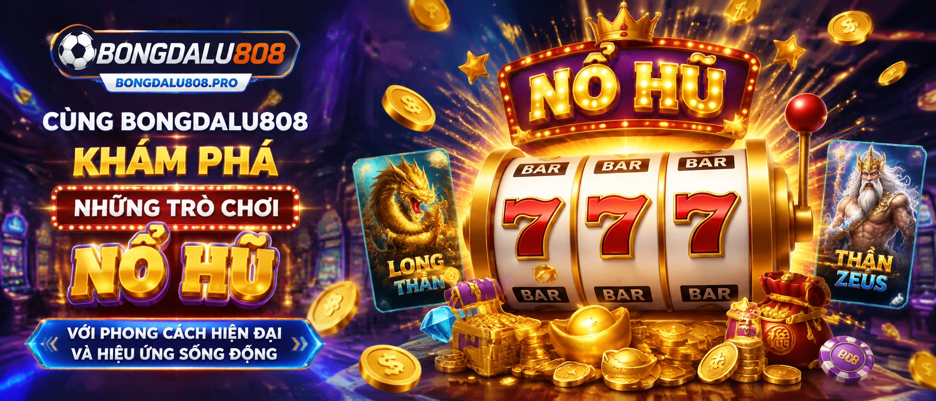 Khu ưu đãi Nổ Hũ bongdalu808 với bố cục card rõ ràng